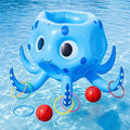 Inflatable Octopus Basketball Hoop with Toss Game Set